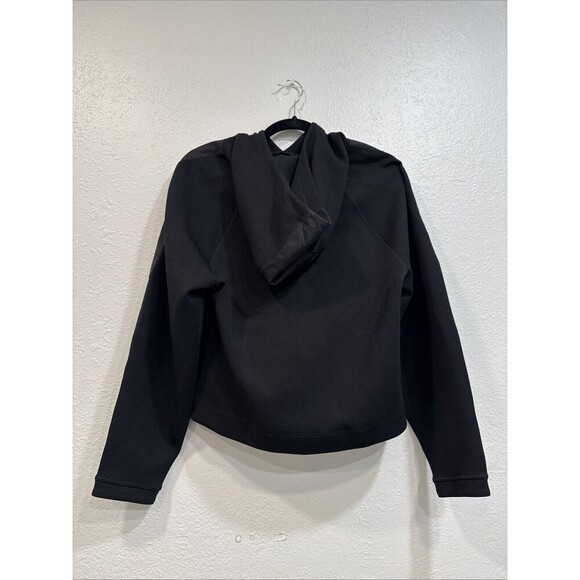 Athleta Get Set Sweatshirt Hoodie Size M Black Soft Athleisure Workout Gym - Picture 2 of 6